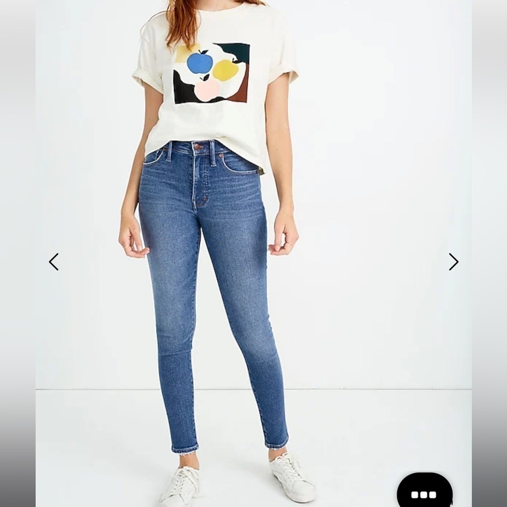 Madewell 9" Mid-Rise Skinny Jeans in
Pearson Wash